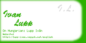 ivan lupp business card